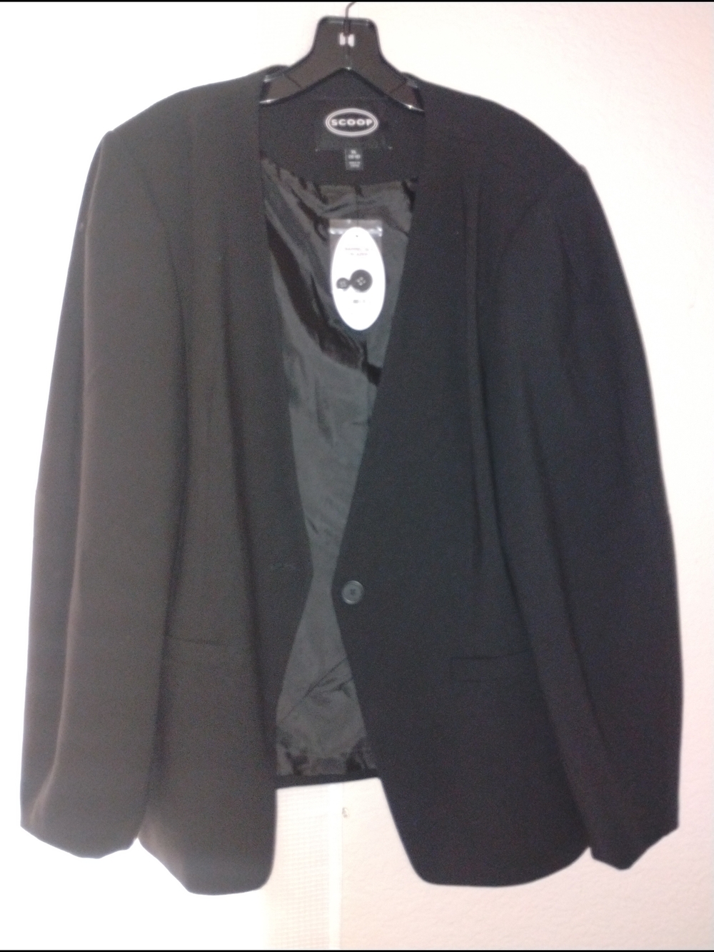 Women’s Black Single-Button Blazer by Scoop